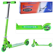 Самокат двухколесный SCOOTER (зеленый) в коробке