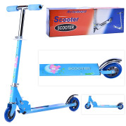 Самокат двухколесный SCOOTER (синий) в коробке