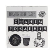 Набор бумажной посуды "Настоящий мужчина", 6 тарелок, 6 стаканов, 1 гирлянда 6853485