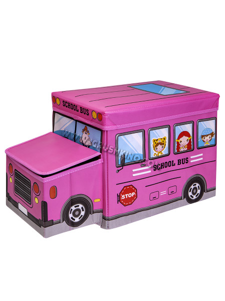 Контейнер для хранения детских игрушек, 54х27х31 см, "Автобус 2" (арт. ZW36)